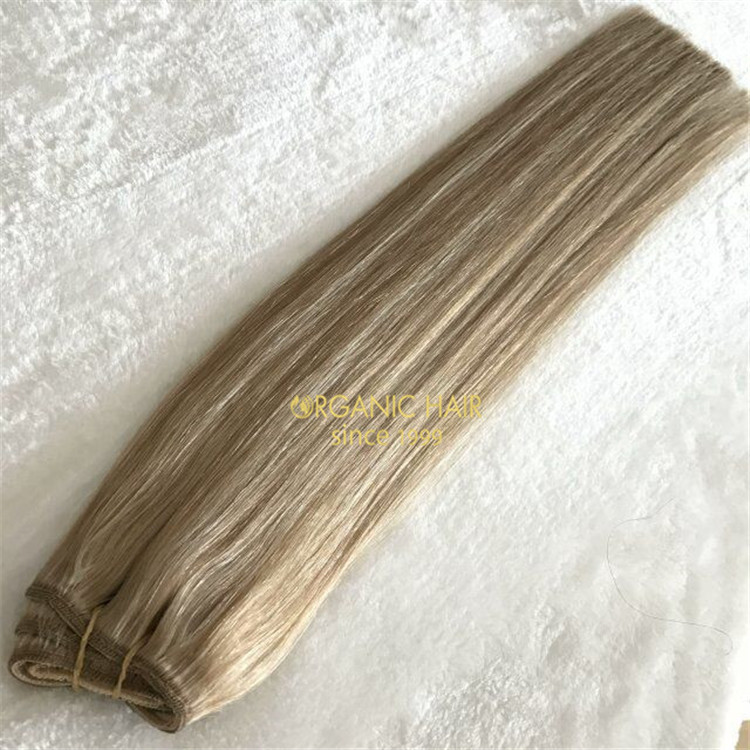 Customized 200 grams very double drawn virgin human  weft A93